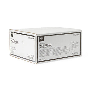Medline Full-Length Faceshield with Foam and Elastic Band Extra Long 9.5"