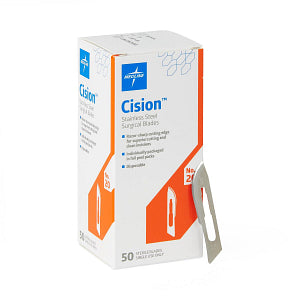 Medline Sterile Stainless-Steel Surgical Blade Size 20