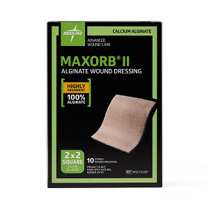 Medline Maxorb II Calcium Alginate Dressing 2" x 2"