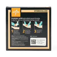 Medline Exuderm Satin Hydrocolloid Wound Dressing  2" x 2"