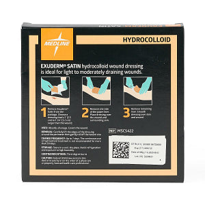 Medline Exuderm Satin Hydrocolloid Wound Dressing  2" x 2"
