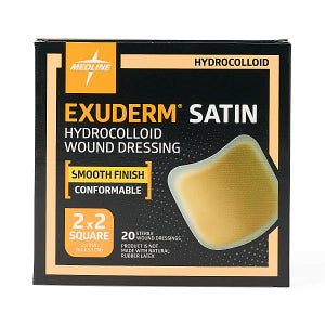 Medline Exuderm Satin Hydrocolloid Wound Dressing  2" x 2"