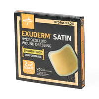 Medline Exuderm Satin Hydrocolloid Wound Dressing  2" x 2"