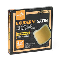 Medline Exuderm Satin Hydrocolloid Wound Dressing  2" x 2"