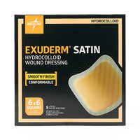 Medline Exuderm Satin Hydrocolloid Wound Dressing 6" x 6"