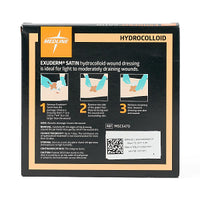 Medline Exuderm Satin Hydrocolloid Wound Dressing 4" x 3.5"