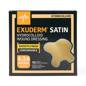 Medline Exuderm Satin Hydrocolloid Wound Dressing 4" x 3.5"