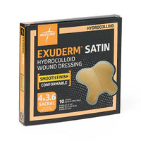 Medline Exuderm Satin Hydrocolloid Wound Dressing 4" x 3.5"