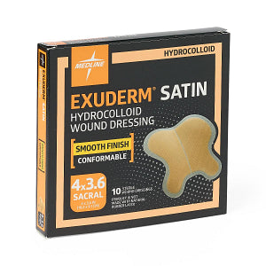 Medline Exuderm Satin Hydrocolloid Wound Dressing 4" x 3.5"
