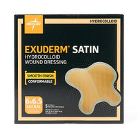 Medline Exuderm Satin Hydrocolloid Wound Dressing 6.25" x 6.5"