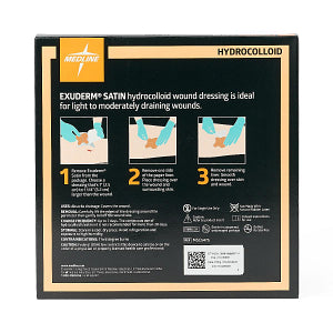 Medline Exuderm Satin Hydrocolloid Wound Dressing 6.25" x 6.5"
