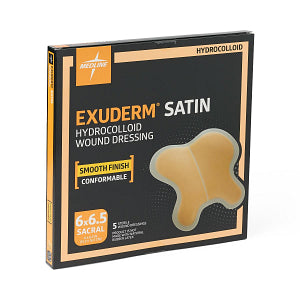 Medline Exuderm Satin Hydrocolloid Wound Dressing 6.25" x 6.5"