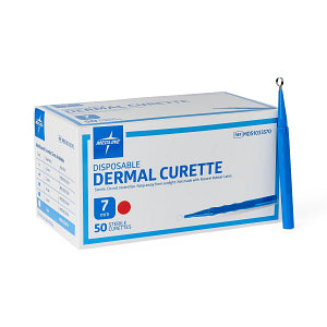 Medline Sterile Single-Use Dermal Curette 7.0 mm