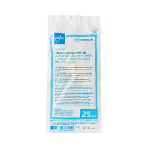 Medline Exo-Cath® External Latex Male Catheter with Foam Adhesive Strap 25mm Small