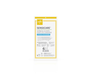 SensiCare PI Sterile Powder-Free Polyisoprene Surgical Glove with Aloe White - 6.5