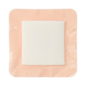 Medline Optifoam Gentle Silicone Adhesive Foam Dressing with Border 4" x 4"
