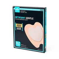 Medline Optifoam Gentle Silicone Adhesive Foam Dressing with Border 7" x 7"