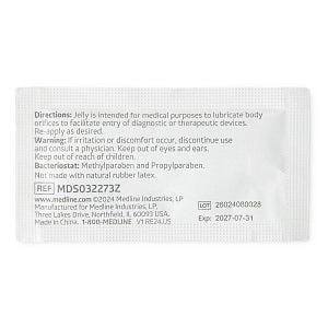 Medline Sterile Lubricating Jelly 3g