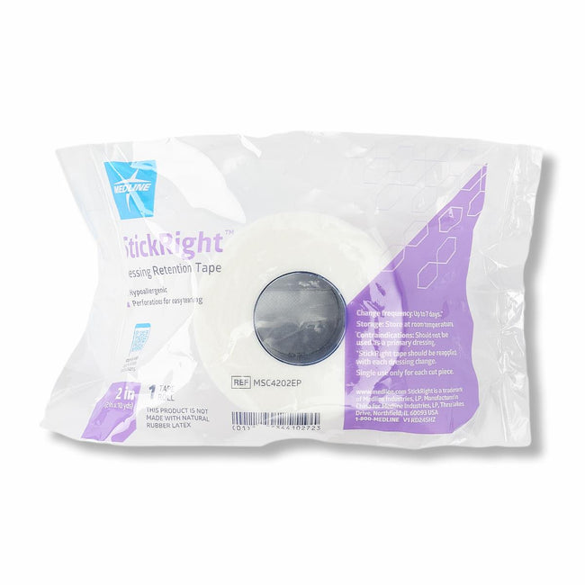 Medline StickRight Non-Woven Dressing Retention Tape 2" x 10 yd.