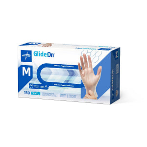 Glide-On Powder-Free Vinyl Exam Glove Clear - M