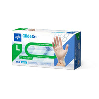 Glide-On Powder-Free Vinyl Exam Glove Clear - L
