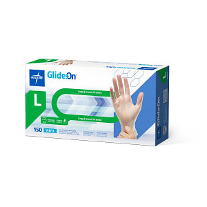 Glide-On Powder-Free Vinyl Exam Glove Clear - L