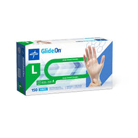 Glide-On Powder-Free Vinyl Exam Glove Clear - L
