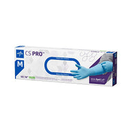CS PRO Powder-Free Nitrile Exam Glove Extended Cuff 16" Blue -  Medium
