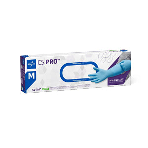 CS PRO Powder-Free Nitrile Exam Glove Extended Cuff 16" Blue -  Medium