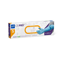CS PRO Powder-Free Nitrile Exam Glove Extended Cuff 16" Blue -  Small