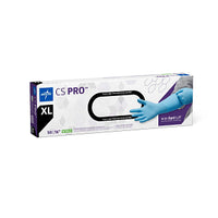 CS PRO Powder-Free Nitrile Exam Glove Extended Cuff 16" Blue - Extra Large