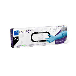 CS PRO Powder-Free Nitrile Exam Glove Extended Cuff 16" Blue - Extra Large