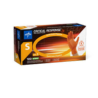 Critical Response Powder-Free Nitrile Exam Glove Orange - Small
