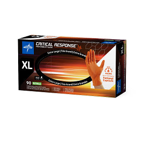 Critical Response Powder-Free Nitrile Exam Glove Orange - Extra Large