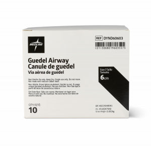 Medline Color-Coded Guedel Airway Black 60 mm