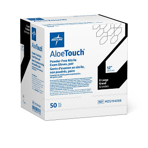AloeTouch Sterile Powder-Free Nitrile Exam Glove Extended Cuff 12" Green - Extra Large