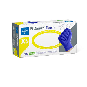 FitGuard Touch Powder-Free Nitrile Exam Glove Blue - XS