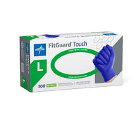 FitGuard Touch Powder-Free Nitrile Exam Glove Blue - L