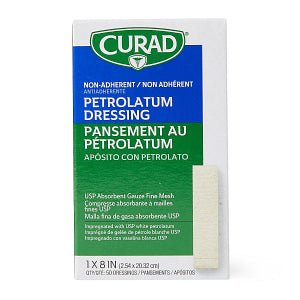 Medline CURAD Sterile Non-Adherent Petrolatum Dressing 1" x 8"