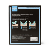 Medline OptiLock Non-Adhesive Super Absorbent Wound Dressing 4.75" x 5.5"