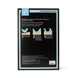 Medline OptiLock Non-Adhesive Super Absorbent Wound Dressing 8" x 12"