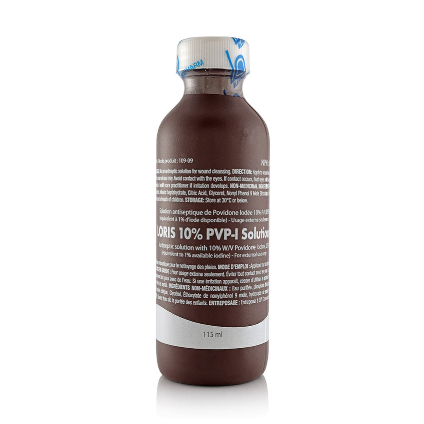 LORIS 10% PVP-I Solution 115 ml bottle