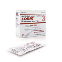 LORIS 10% PVP-I Sterile Solution 3 swabsticks packaging