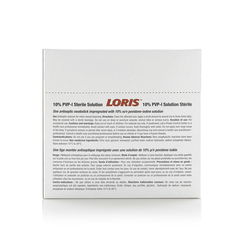 LORIS 10% PVP-I Antiseptic Sterile Solution - 1 Swabstick