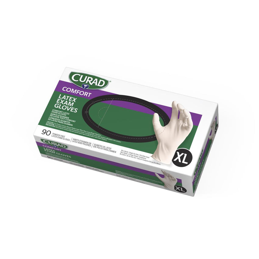 CURAD Powder-Free Latex Exam Glove Beige Extra Large