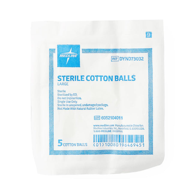 Medline Sterile Cotton Ball Large Large