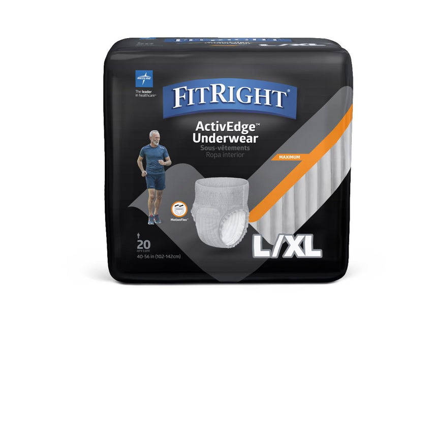 FitRight ActiveEdge Underwear for Men - L/XL 40"-56"