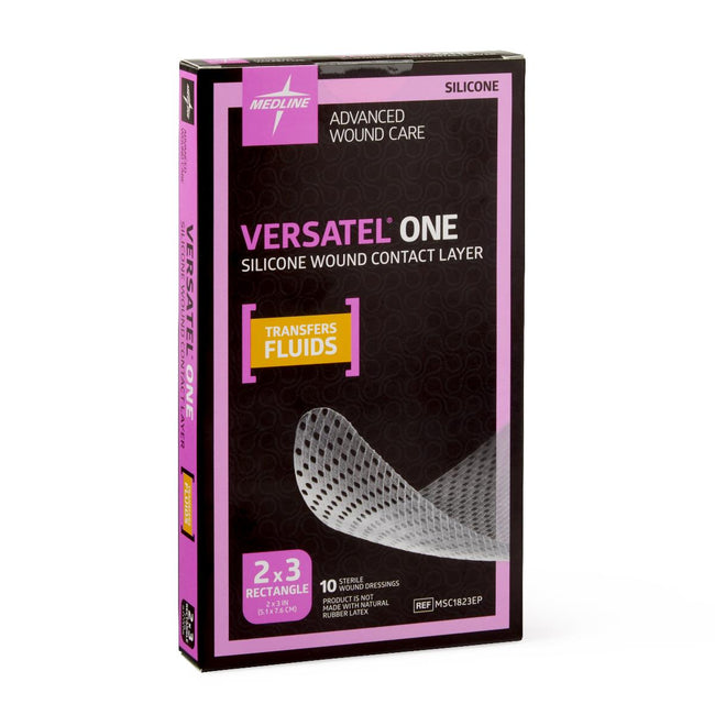 Medline Versatel One Silicone Wound Contact Layer Dressing 2" x 3"