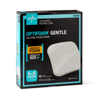 Medline Optifoam Gentle Silicone Foam Dressing without Border 6" x 6"