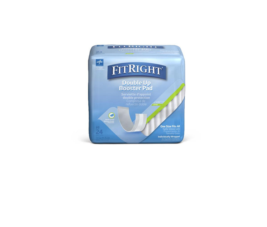FitRight Double Up Thin Incontinence Booster Pads - 3.5" x 11.5"
